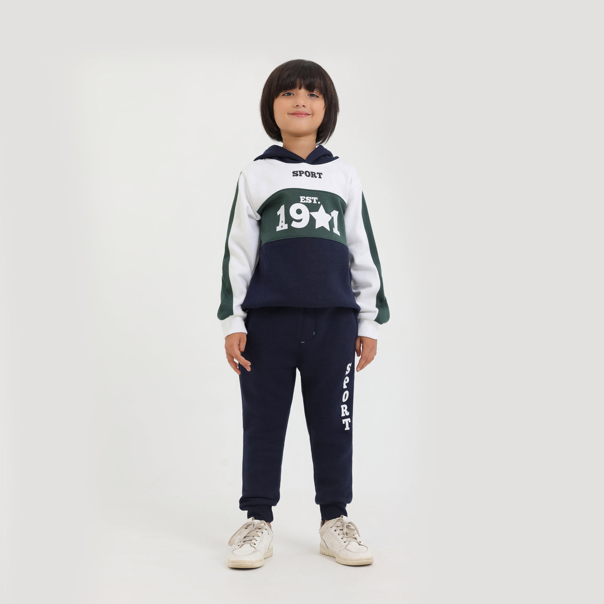 Kids Cut &amp; Sew Graphic Fleece  PULL OVER Track Suit