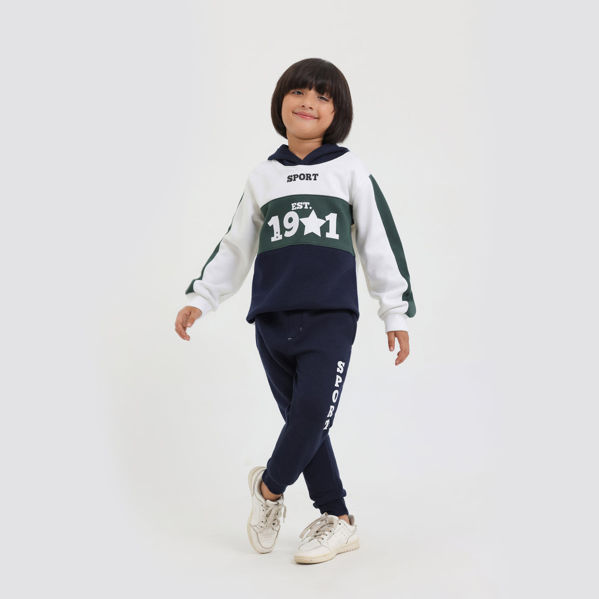 Kids Cut &amp; Sew Graphic Fleece  PULL OVER Track Suit