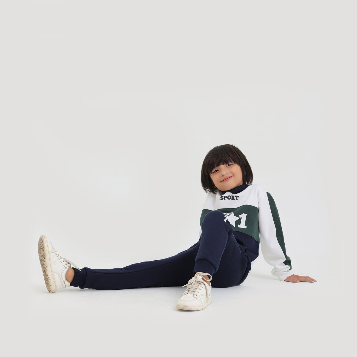 Kids Cut &amp; Sew Graphic Fleece  PULL OVER Track Suit