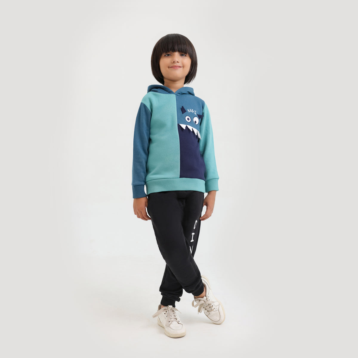 Premium Quality Embroidered Pull Over Soft Fleece Hoodie For Kids ( R)