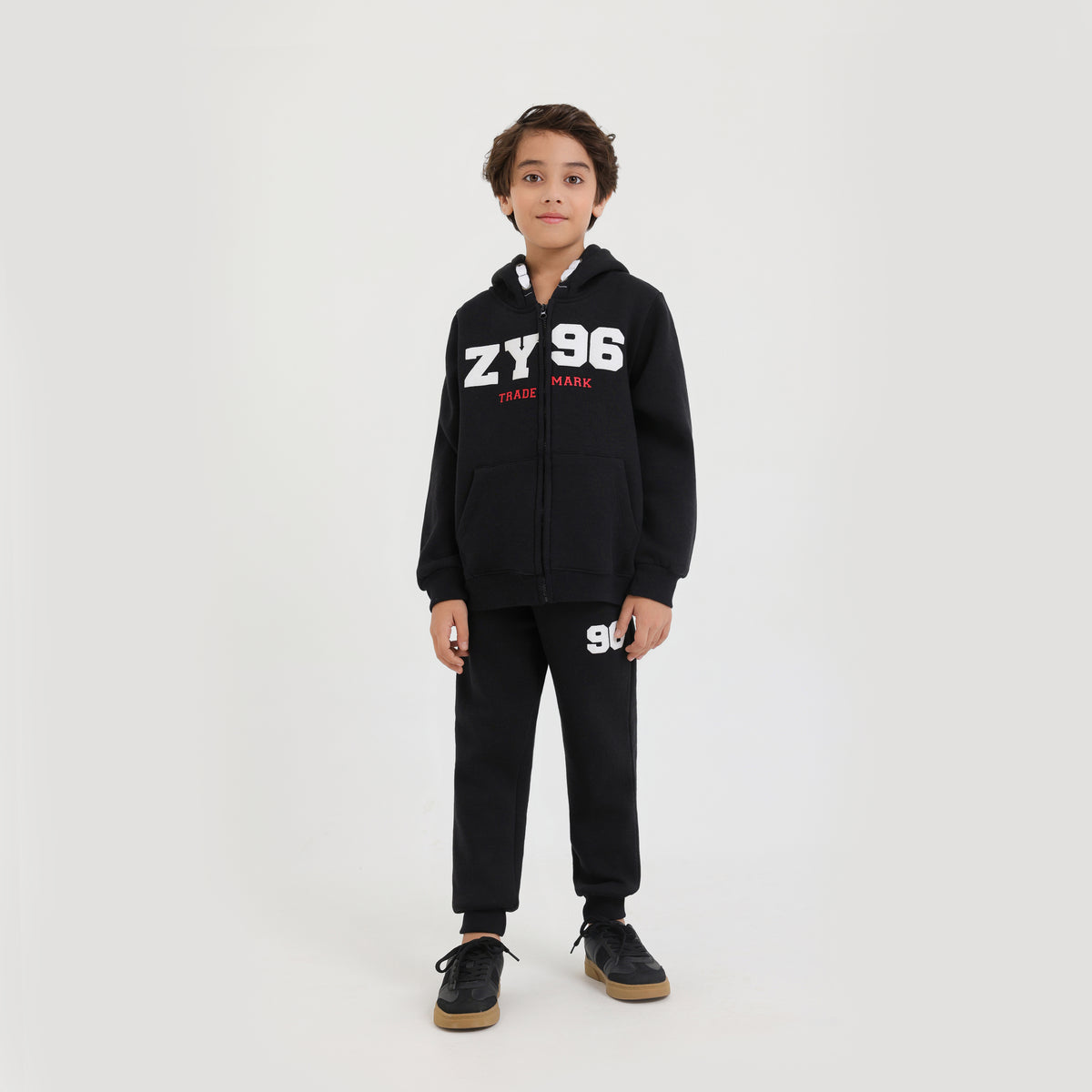 Kids Premium Quality Printed Fleece Zipper Hoodie suit