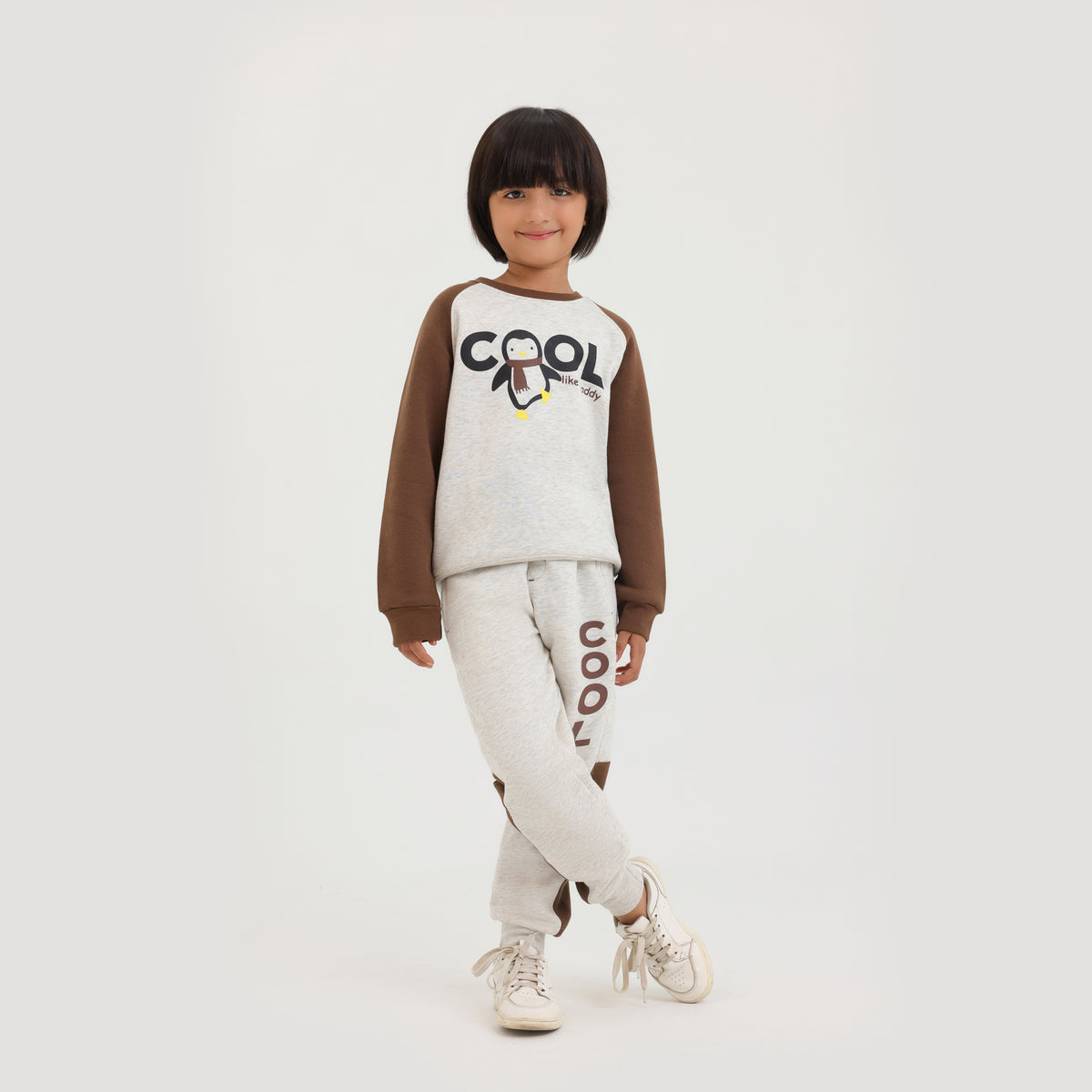 Premium Quality raglan sweat Fleece Suit For Kids