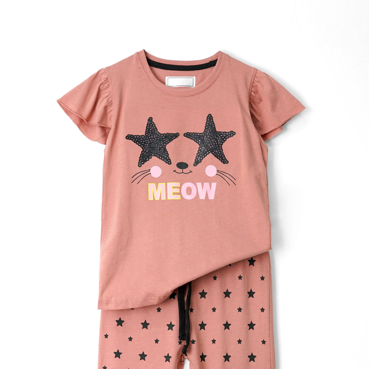 Girls Sequin Decorated Soft Cotton T-Shirt