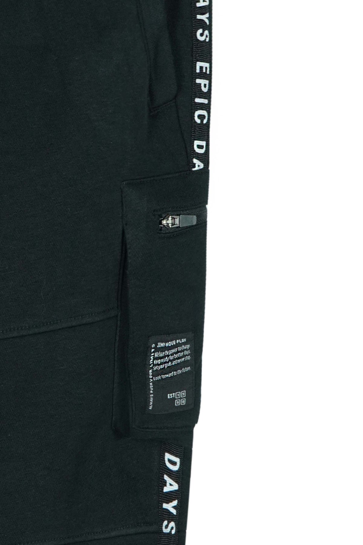 Premium Quality Black Cargo Trouser For Boys