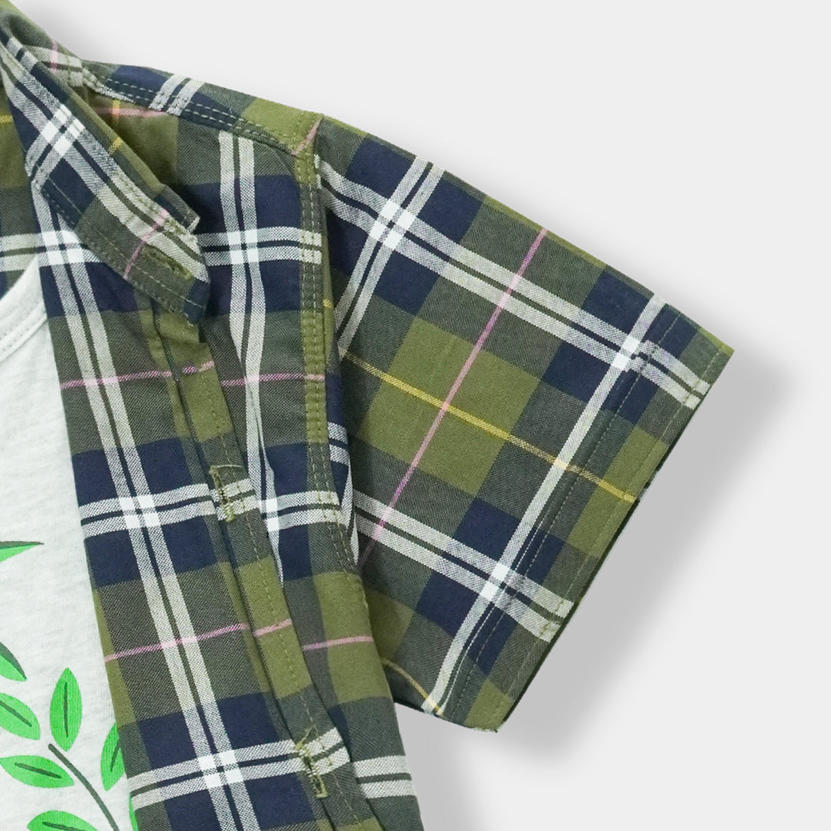 Premium Quality &quot;Jungle&quot; Printed Twofer Shirt For Boys