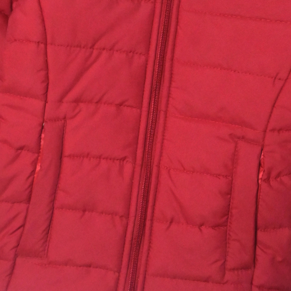 Kids Premium Quality Long Sleeve Red Mock Neck Puffer Zipper Jacket