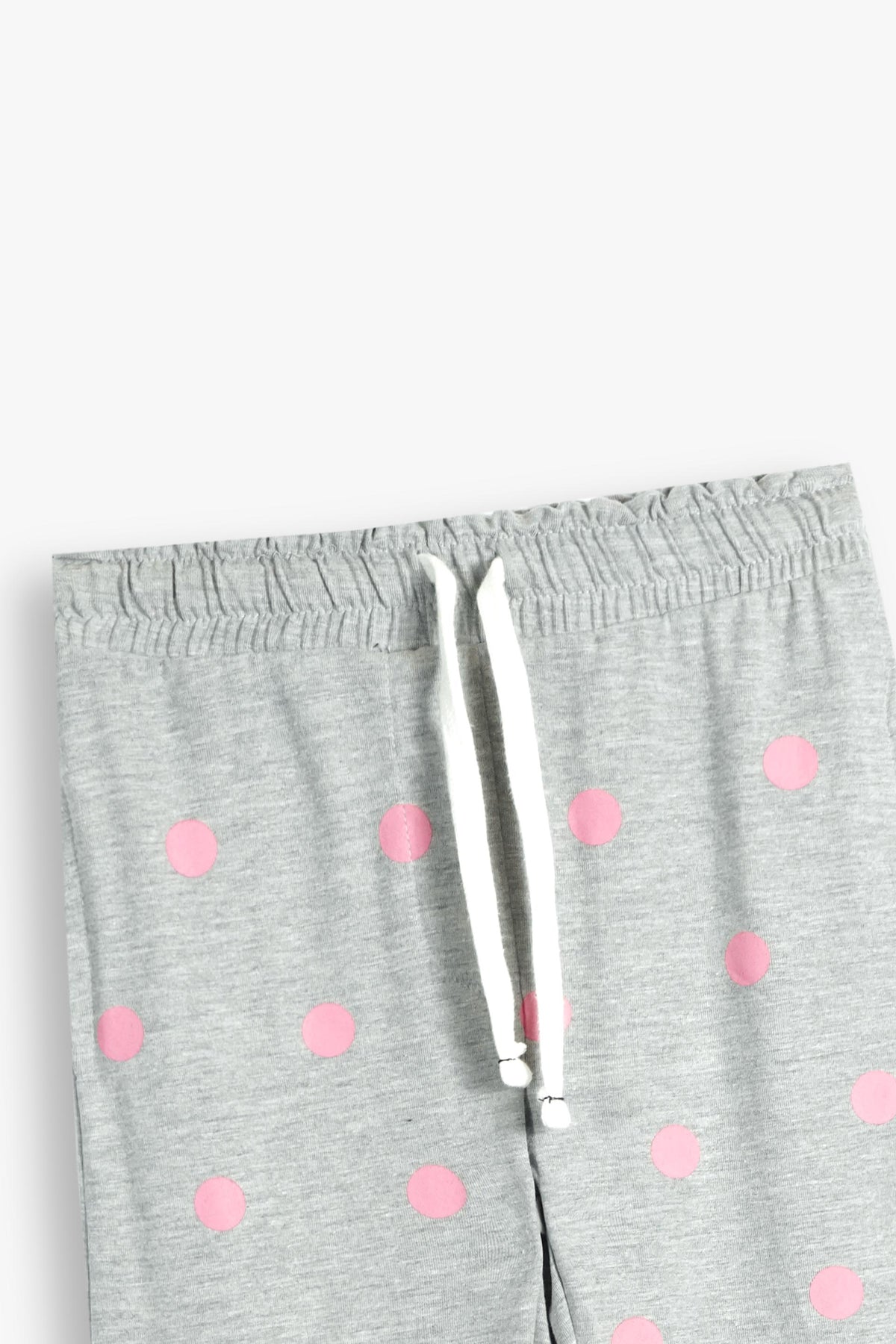 Premium Quailty &quot;Girls Power&quot; Printed Full Sleeves  Grey Summer suit with Polka dot Trouser