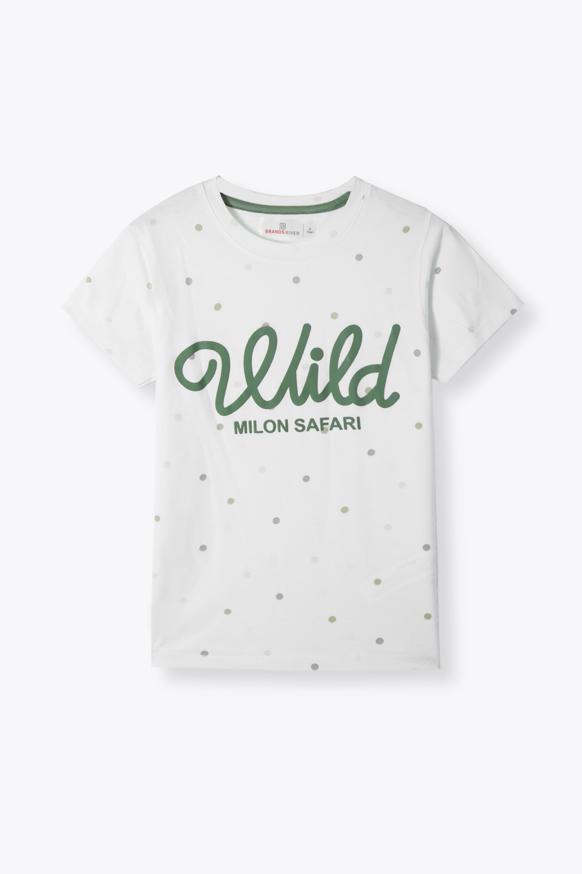 Premium Quality "Wild" Printed White Summer Suit