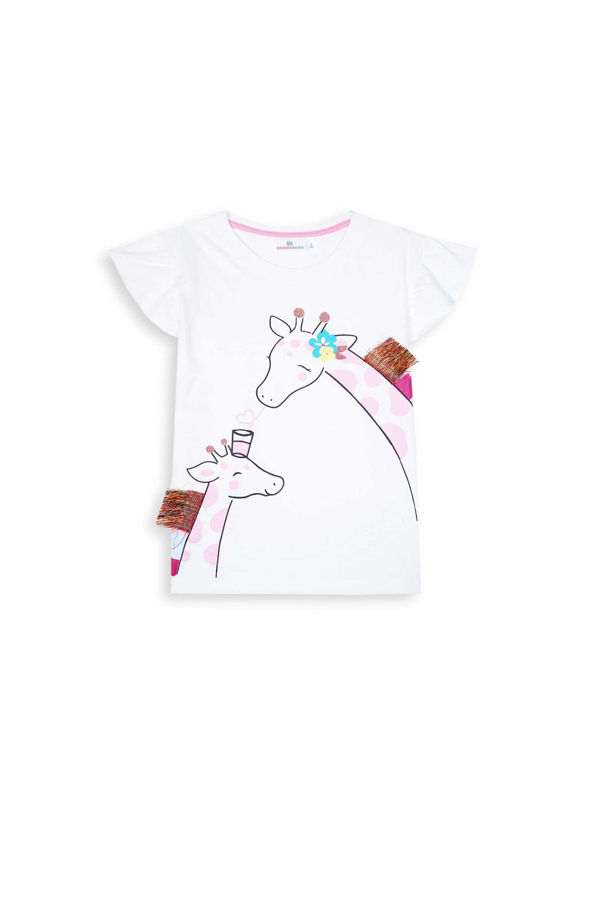 Premium Quality "Giraffa"Printed Summer Suit For Girls