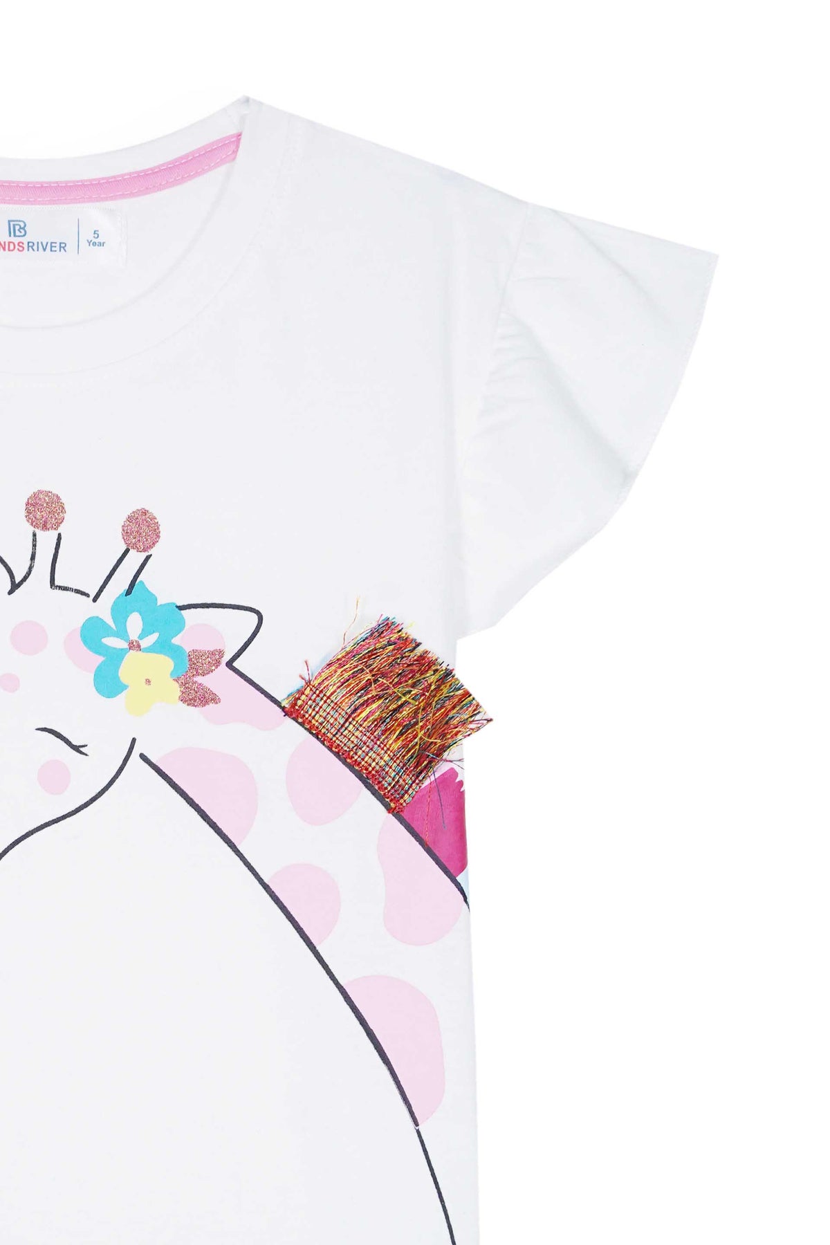 Premium Quality "Giraffa"Printed Summer Suit For Girls