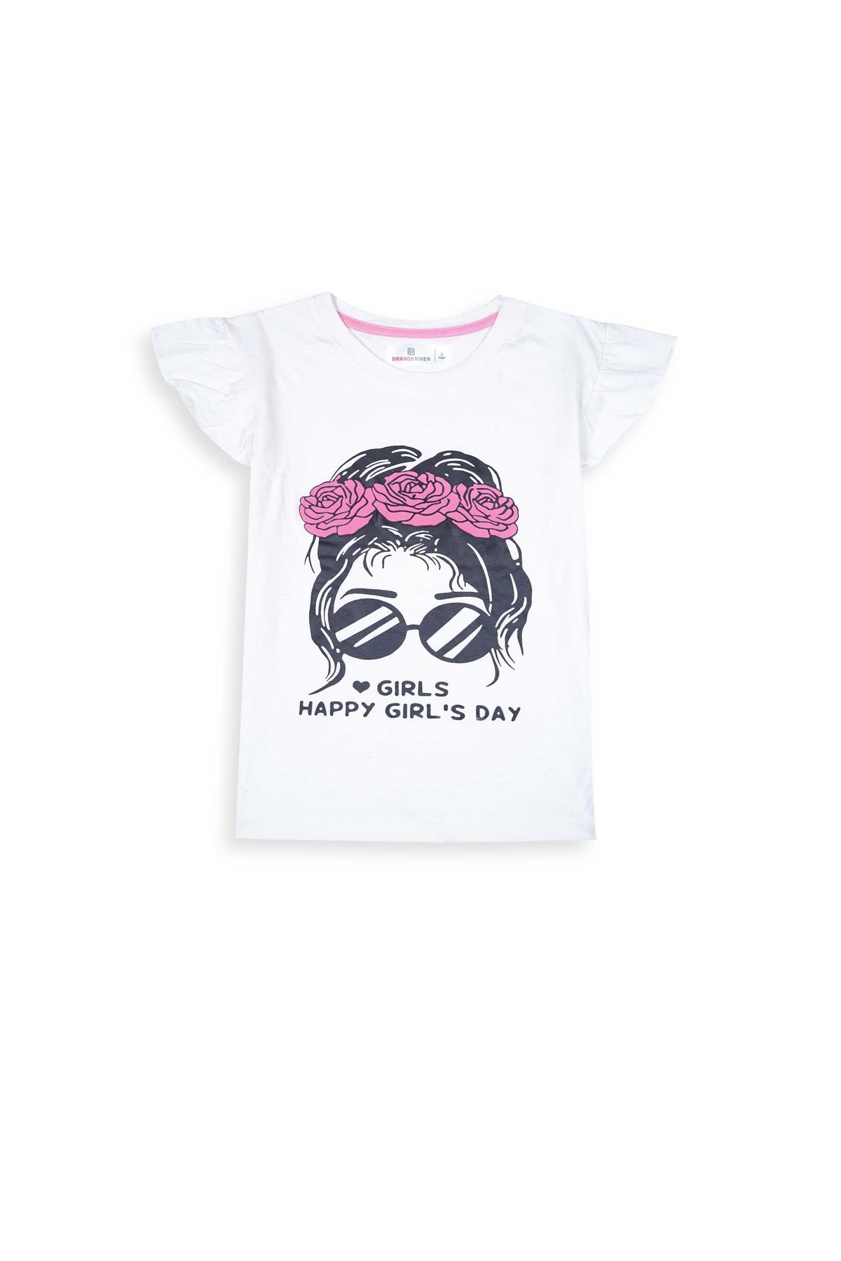 Premium Quality "Happy Girls Day" Printed Summer Suit For Girls