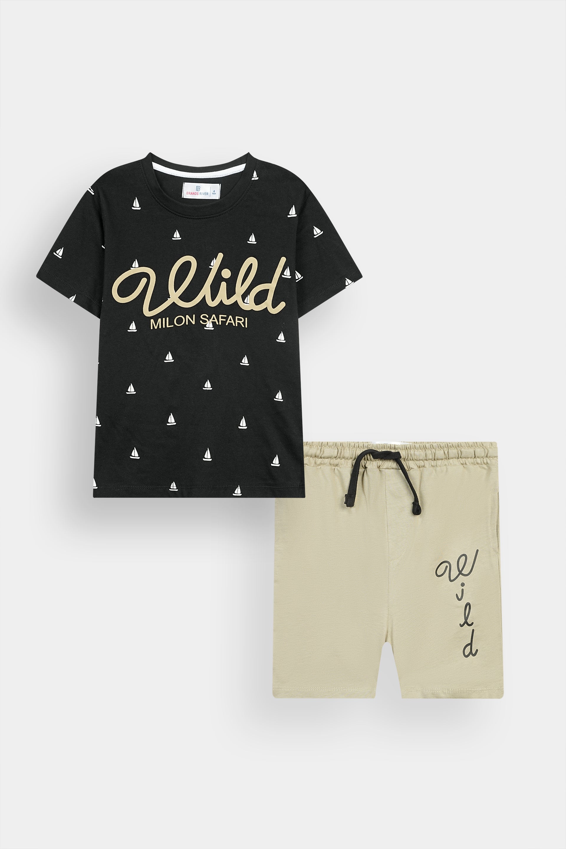 Premium Quality 'WILD' Printed Summer Suit For Boys