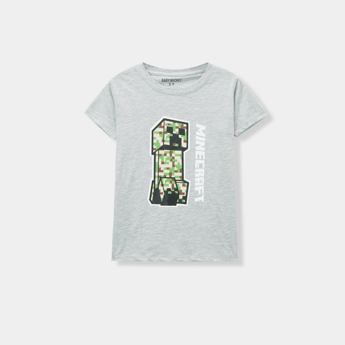 Grey &quot;Minecraft&quot; T-Shirt For Boys