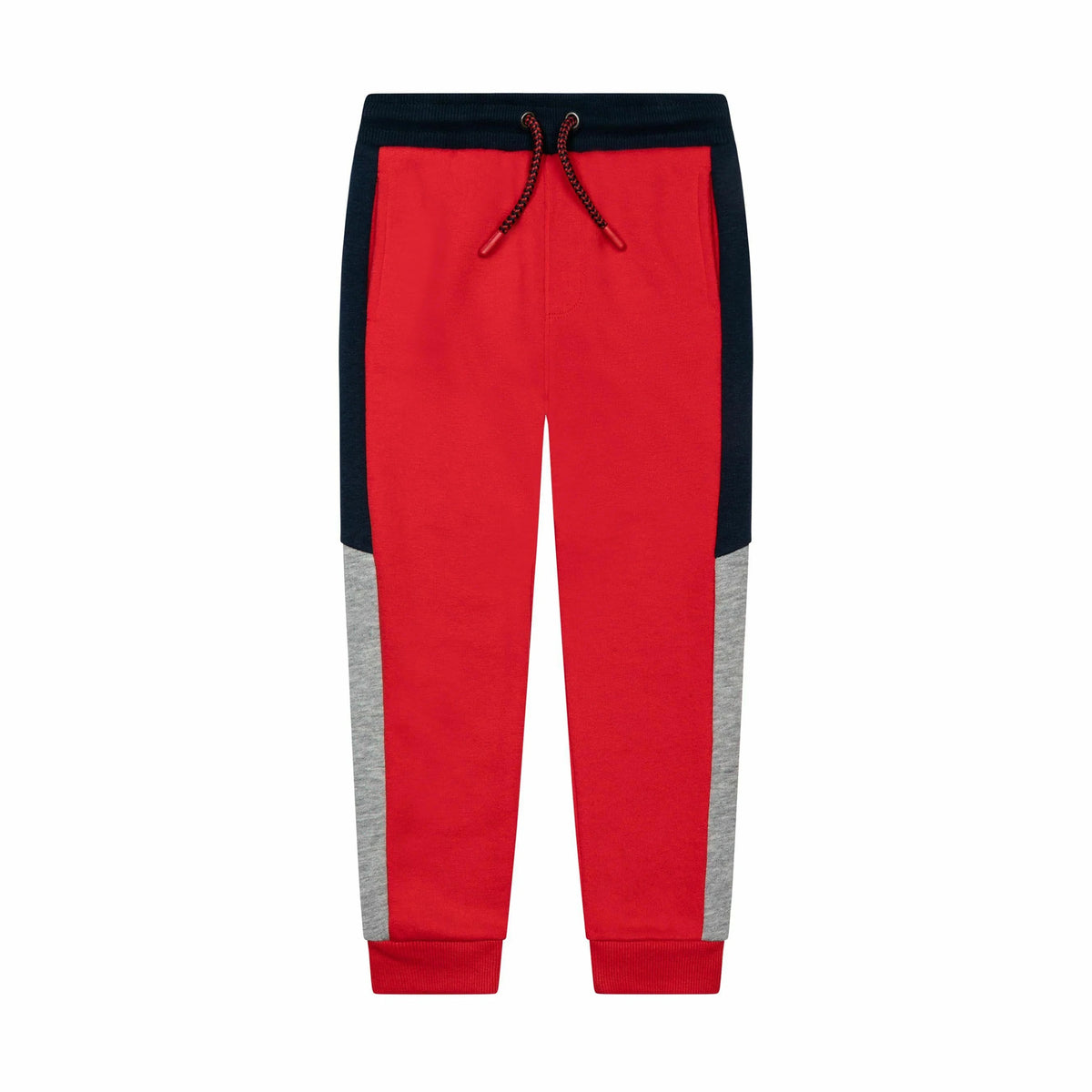 Premium Quality Canvas Printed Red Fleece Jogger Touser For Kids
