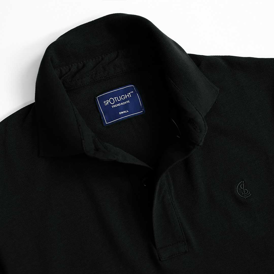 Men Slim Fit Premium Quality Embroidered Pique Polo Shirt
