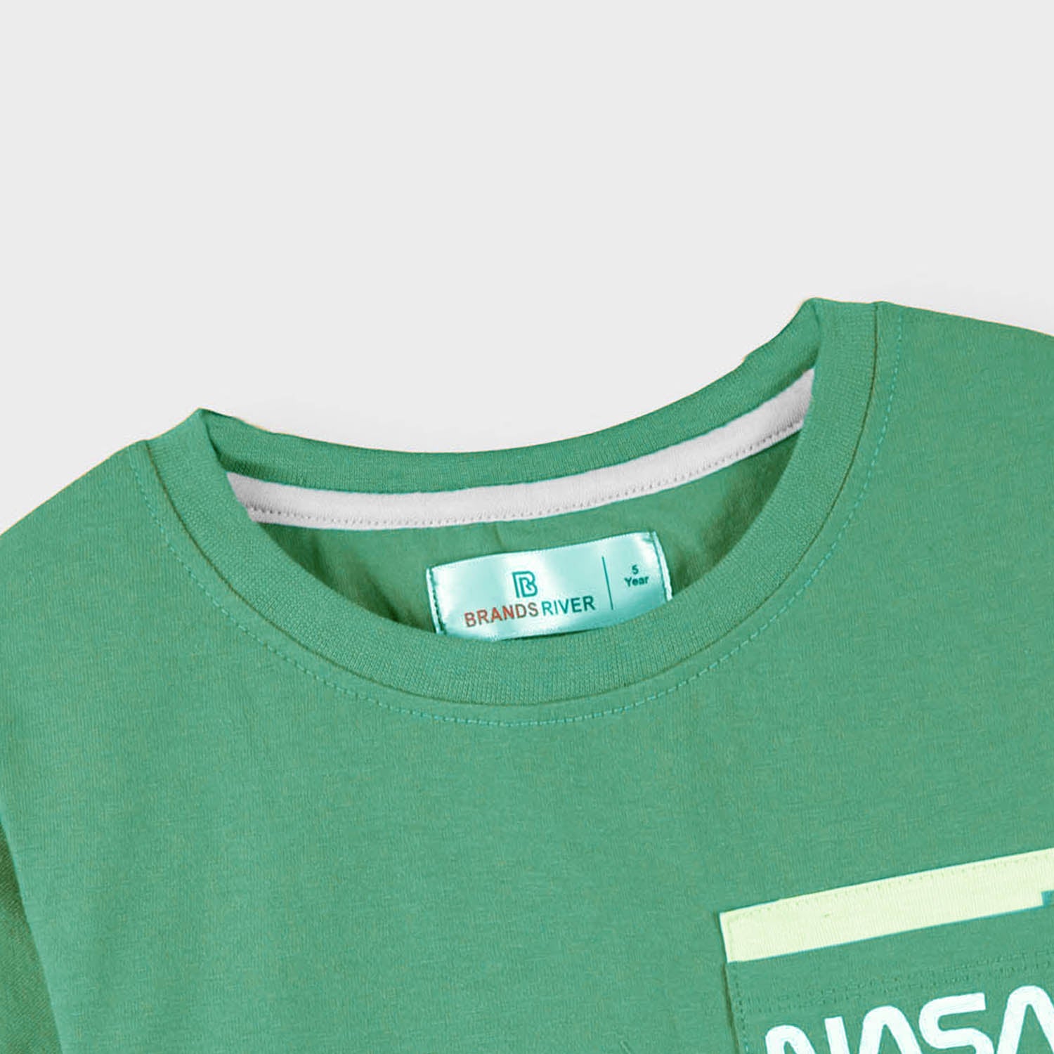 Boys Premium quality 'NASA' printed Green Summer suit