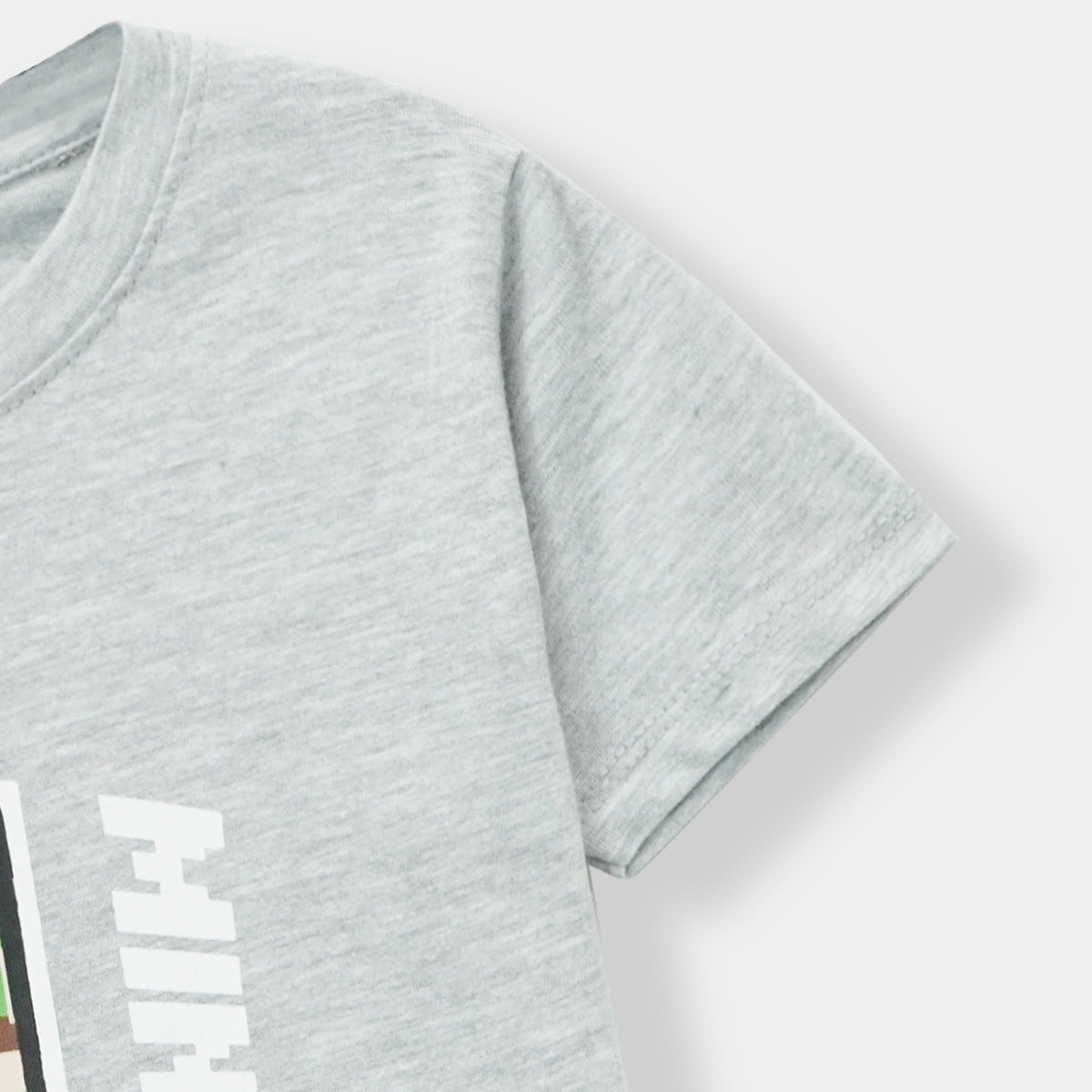 Grey &quot;Minecraft&quot; T-Shirt For Boys