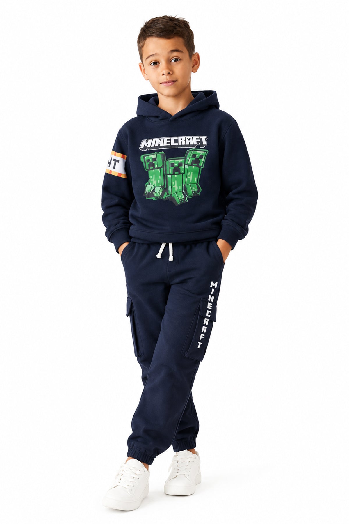 Premium Quality "Minecraft" Printed fleece Hoodie Suit for Kids