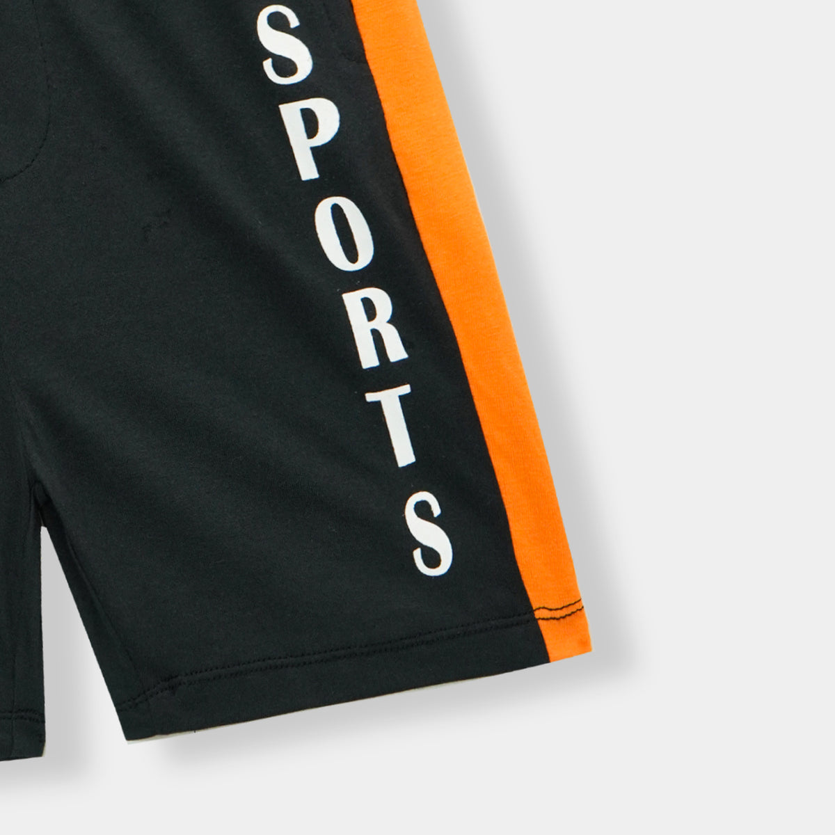 Boys Cut &amp; Sew &quot;Basketball&quot; Printed Orange Summer Suit