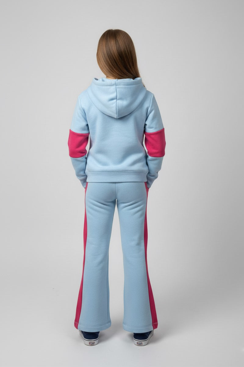 Premium Quality ''Beautiful Girl'' Printed fleece Suit with Flapper Trouser for Girls