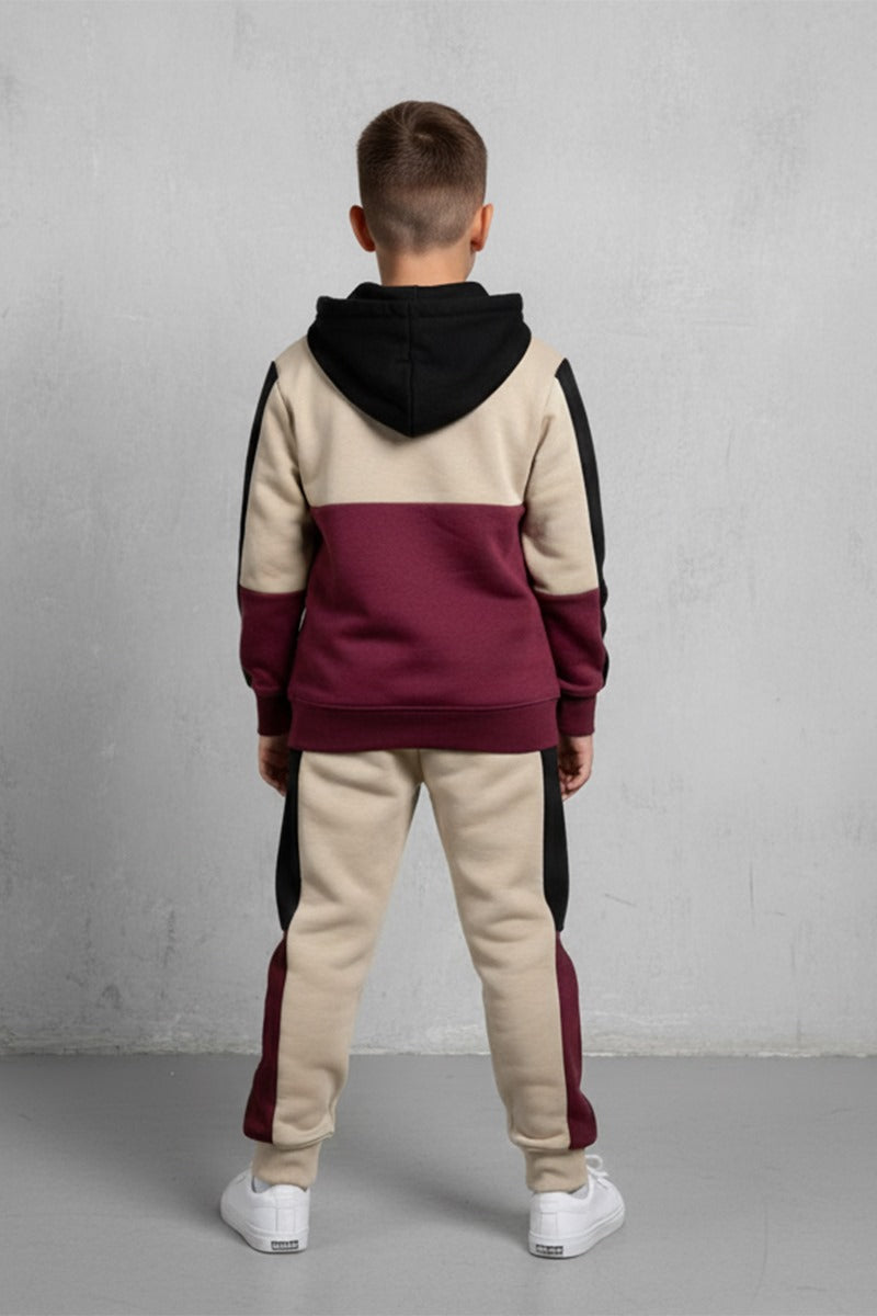 Premium Quality "Whatever" Printed Pannel fleece Hoodie Suits For Kids