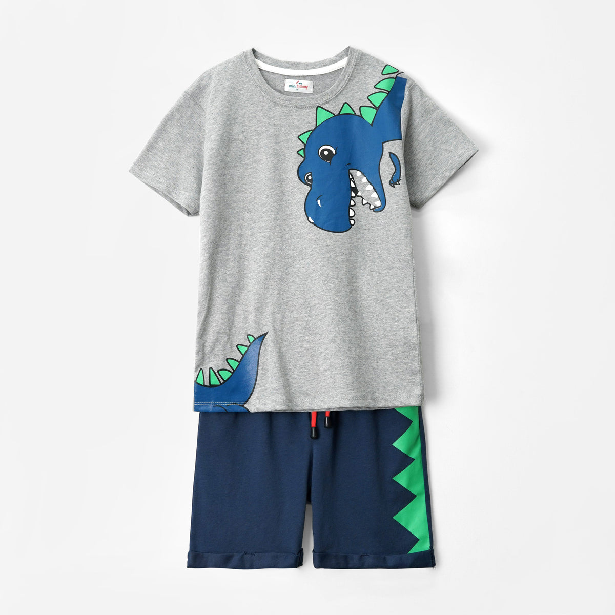 Boys Soft Cotton &quot;Dino&quot; Printed Suit