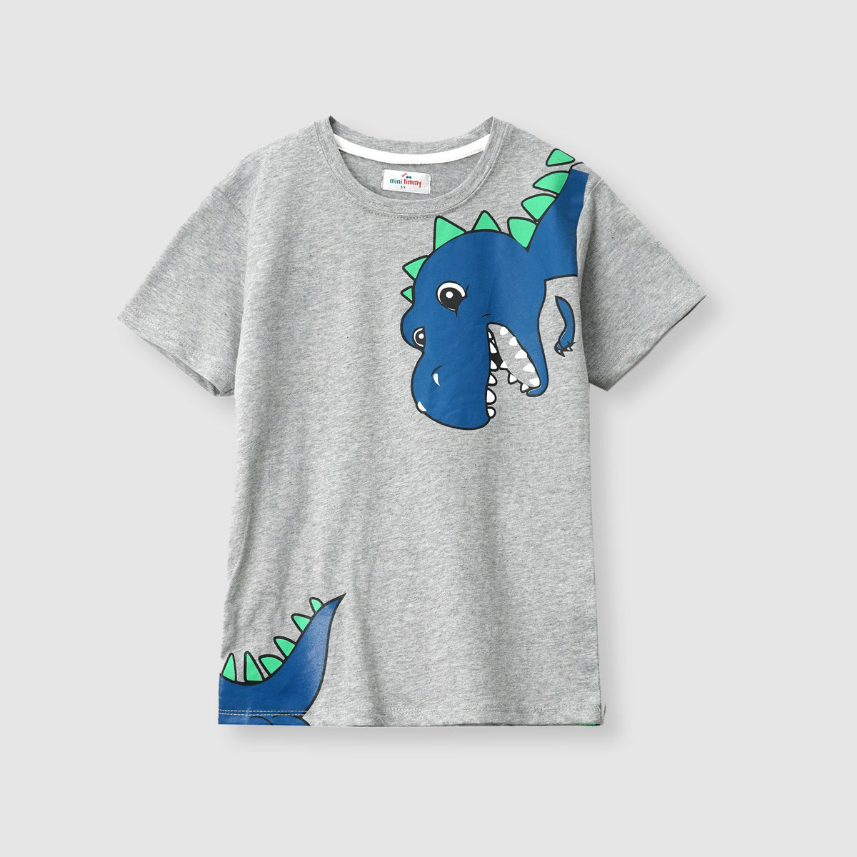 Kids Dino Printed Soft Cotton T-Shirt