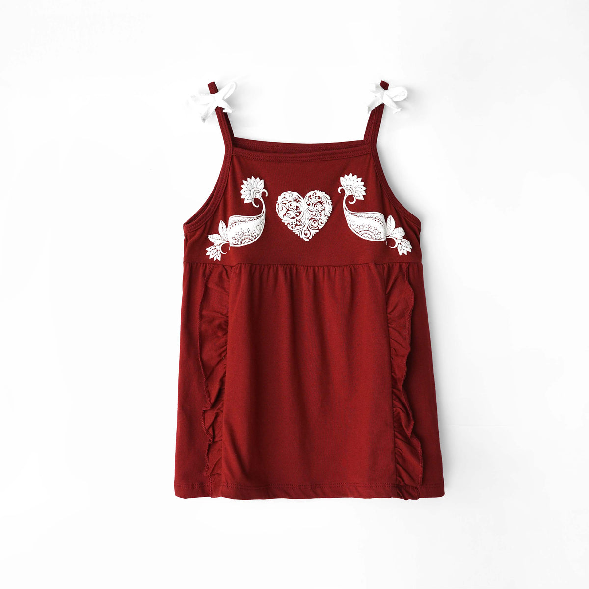 Girls Printed Soft Cotton Frill Frock