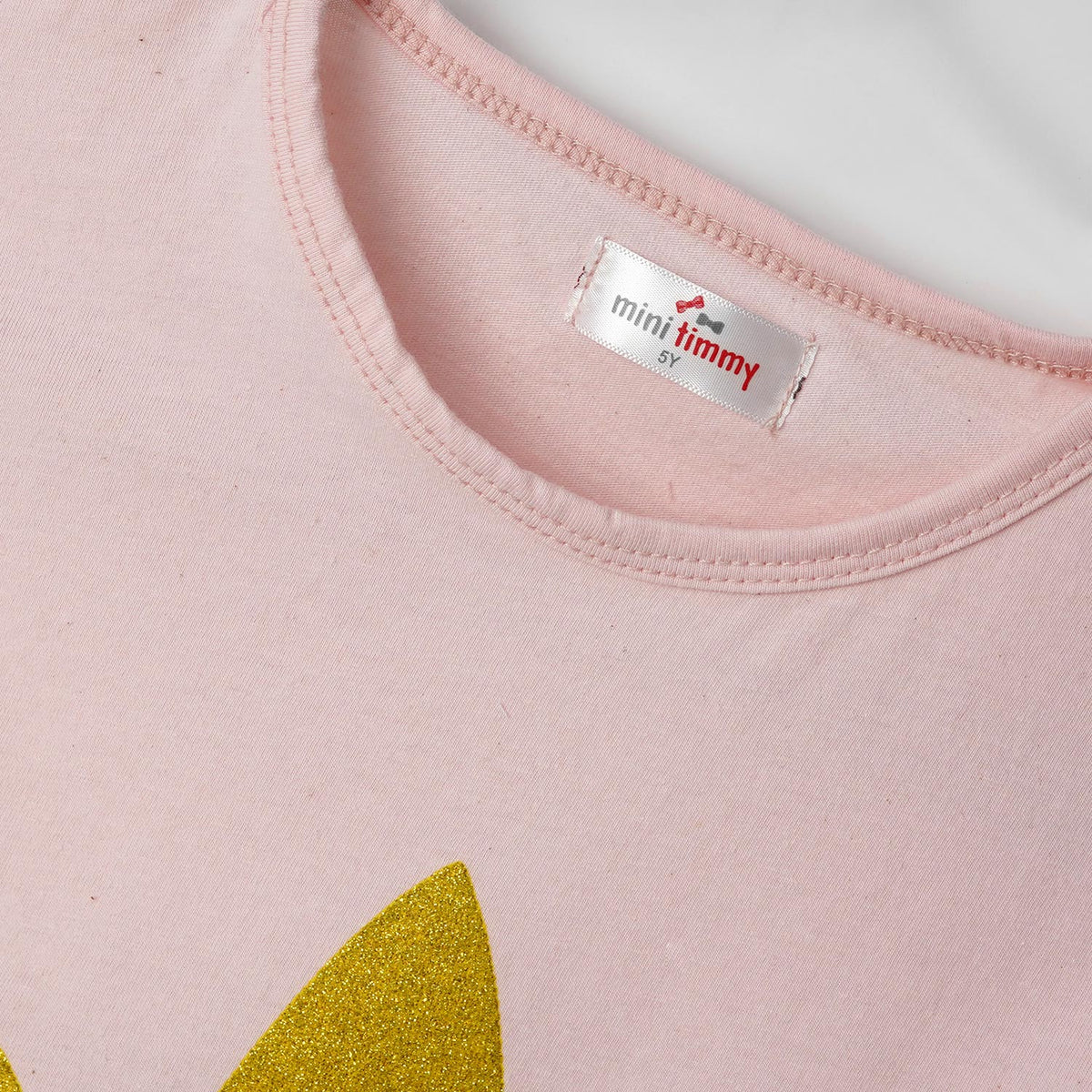 Girls Soft Cotton Printed Pink T-Shirt