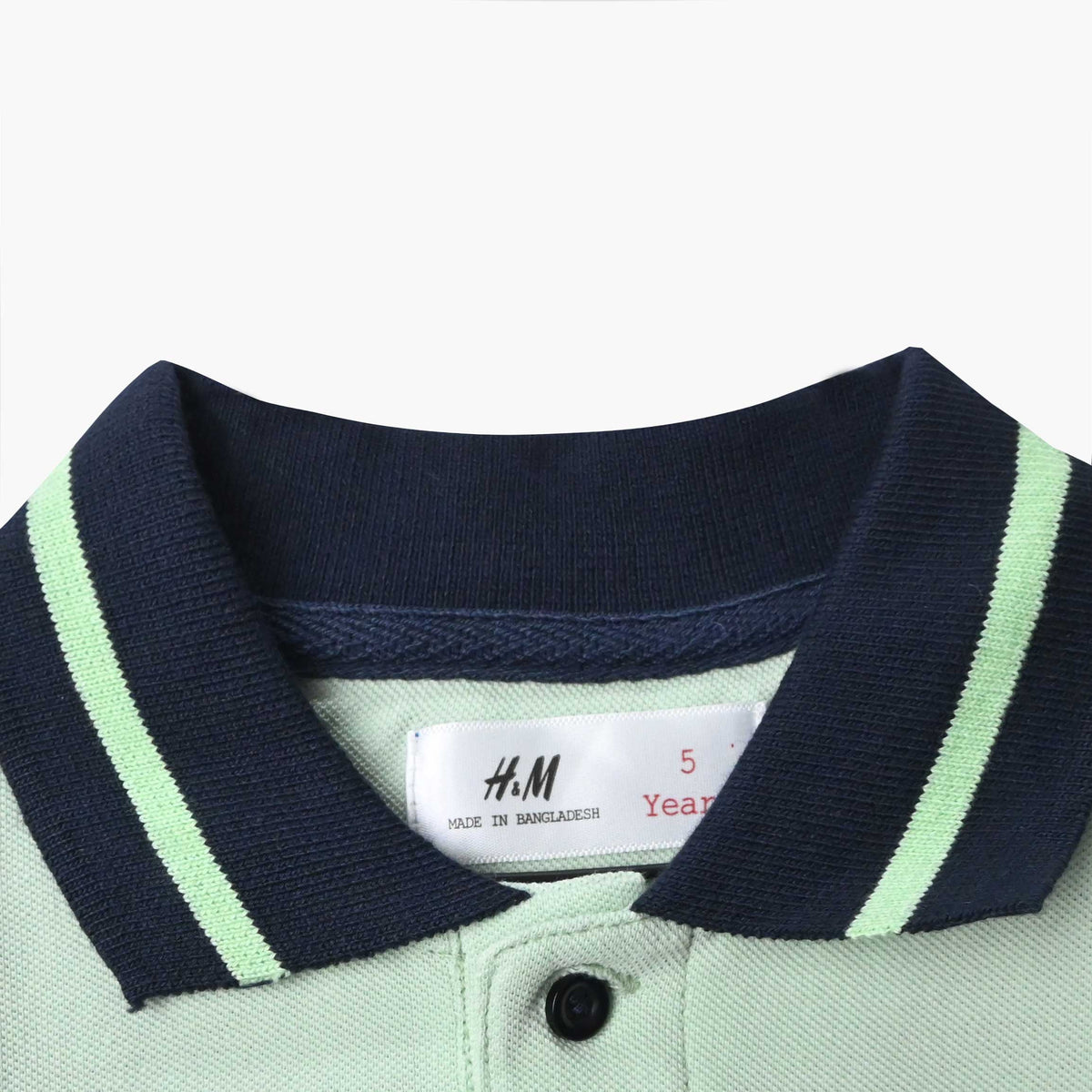 Boy Soft Cotton Embroidered Cut &amp; Sew Polo Shirt