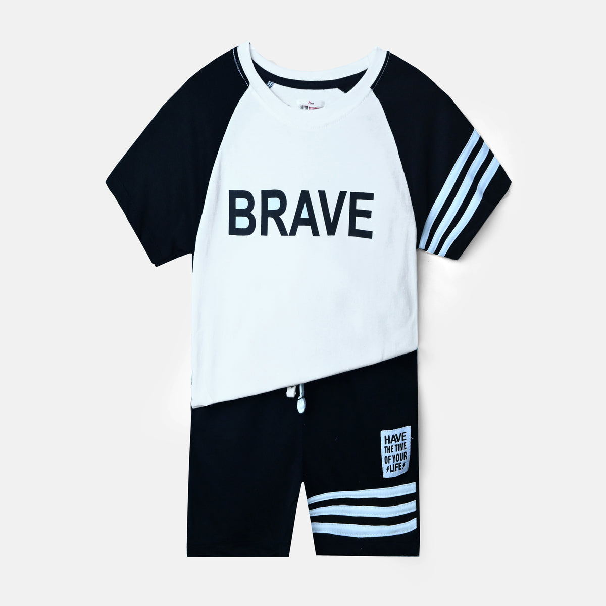 Kids Raglan Sleeve Soft Cotton Graphic Suit