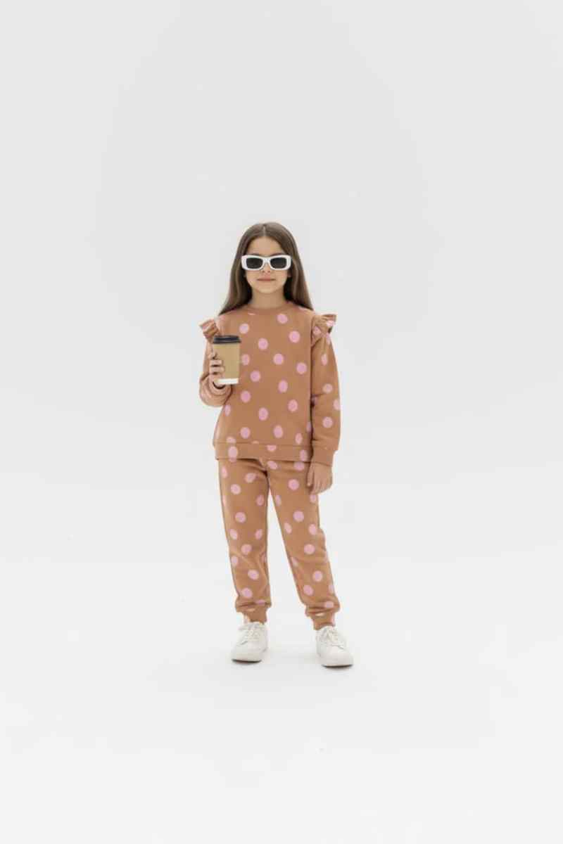 Premium Quality "Polka Dot" Printed All-Over Sweat Suit For Girls
