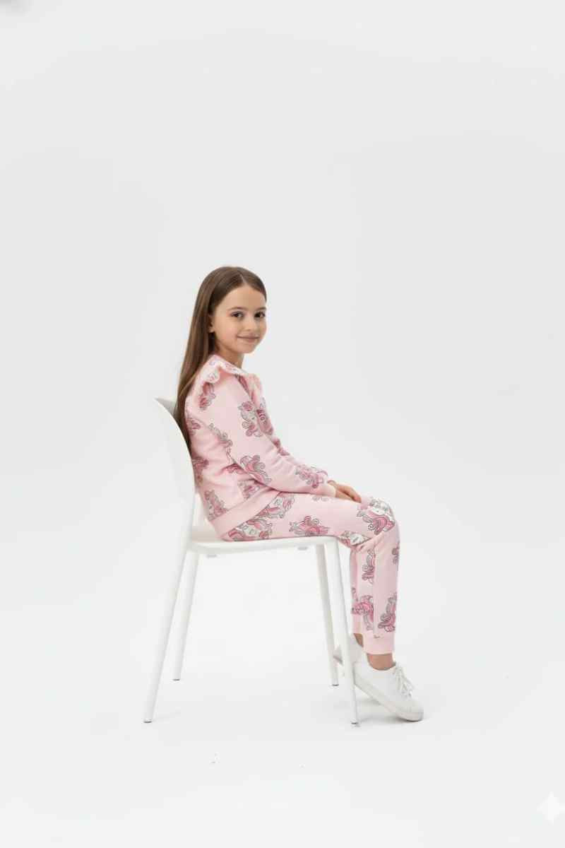 Premium Quality "Unicorn" Printed All-Over Sweat Suit For Girls