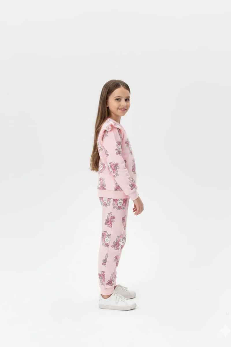 Premium Quality "Unicorn" Printed All-Over Sweat Suit For Girls