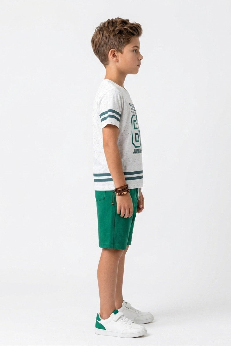 Premium Quality "68" Printed Summer Suit For Boys