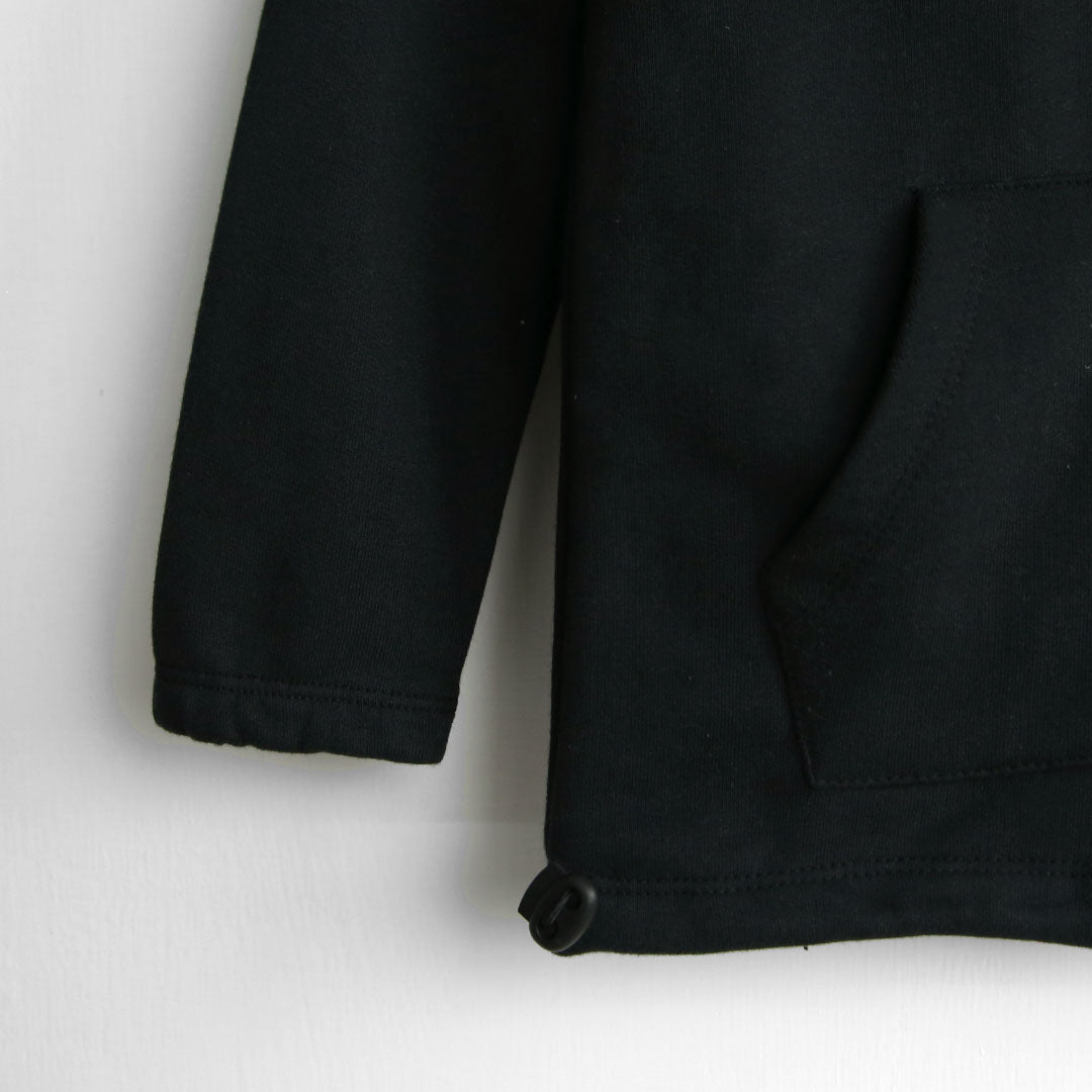 Kids Soft Cotton Black Jaraf Printed Fleece Zipper Hoodie