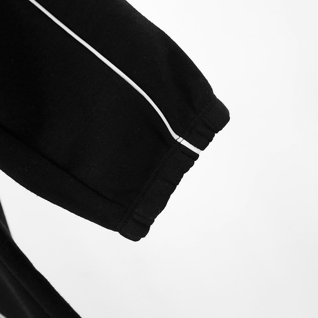 Premium Quality Black Printed Fleece TrackSuit For Kids