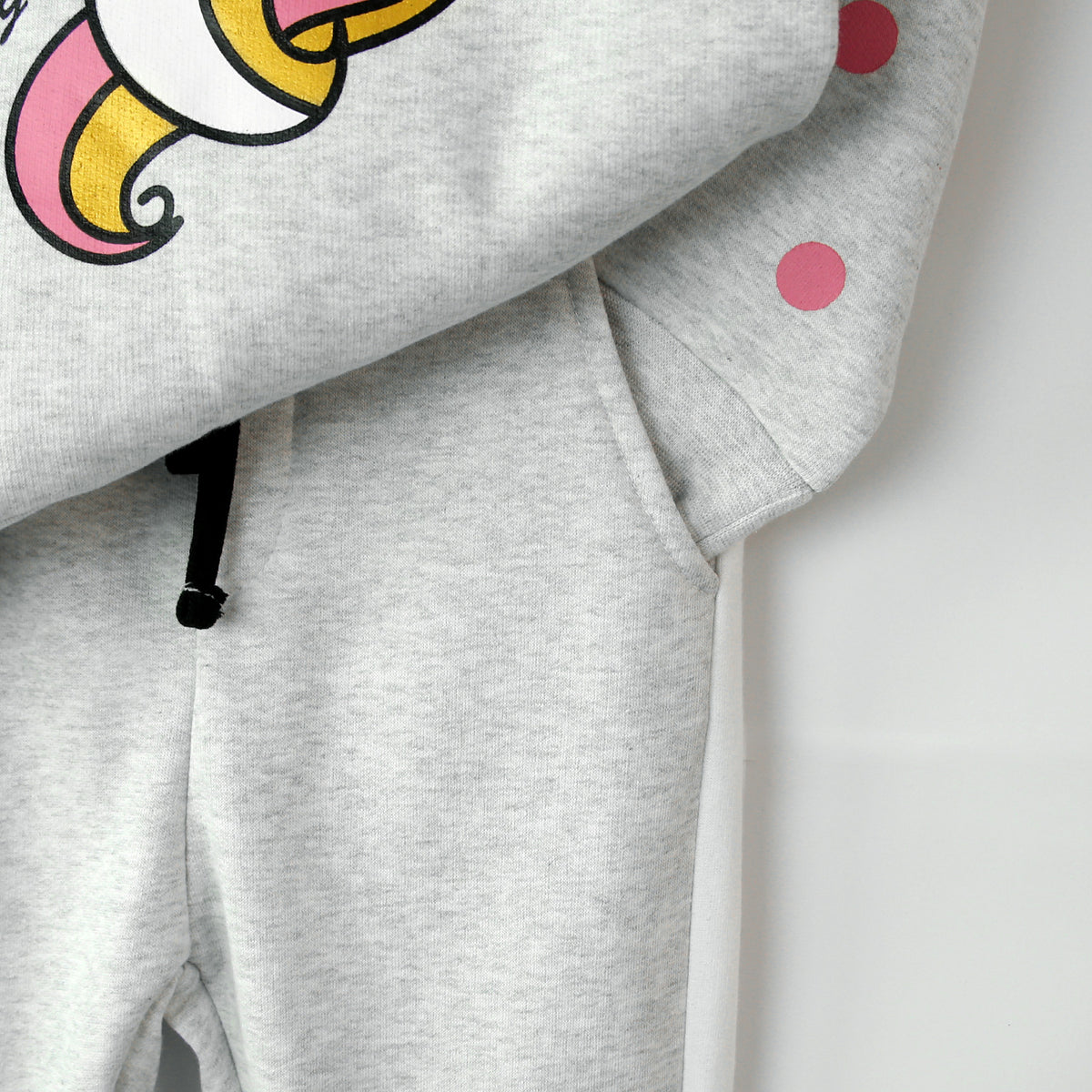 Premium Quality Graphic Fleece Frill Tracksuit For Girls