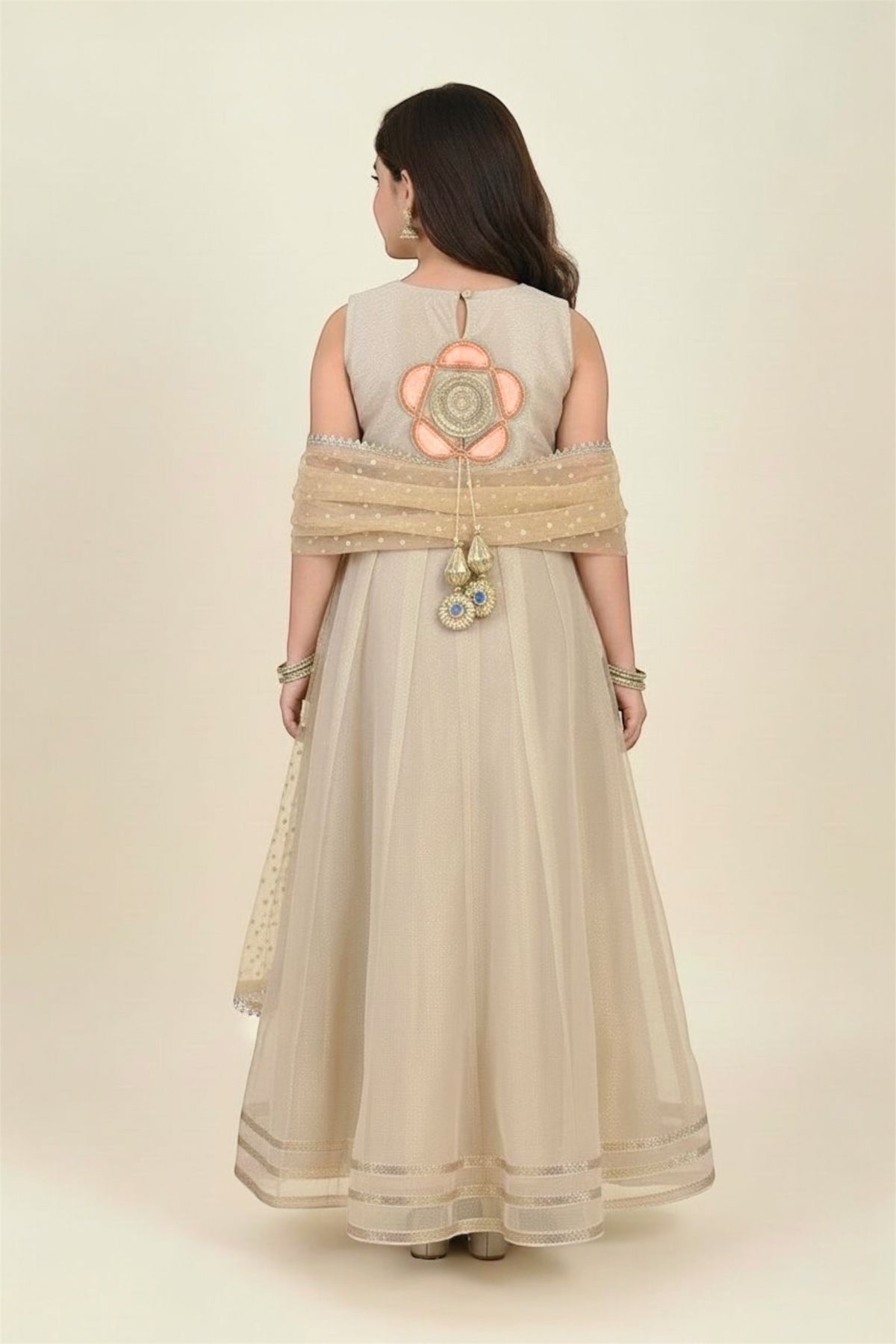 Fancy Organza Maxi With Dupatta (2 piece)