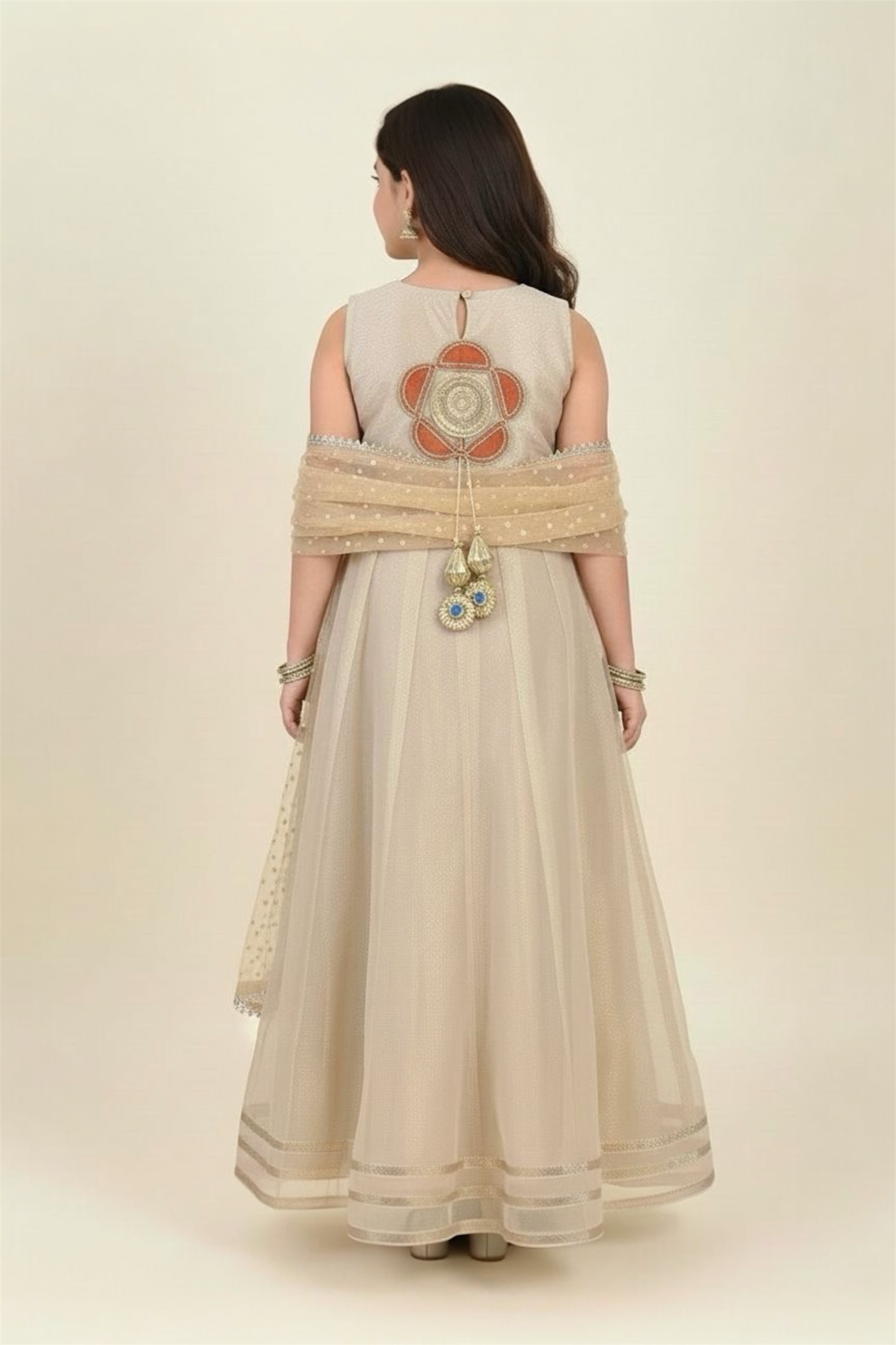 Fancy Organza Maxi With Dupatta (2 piece)