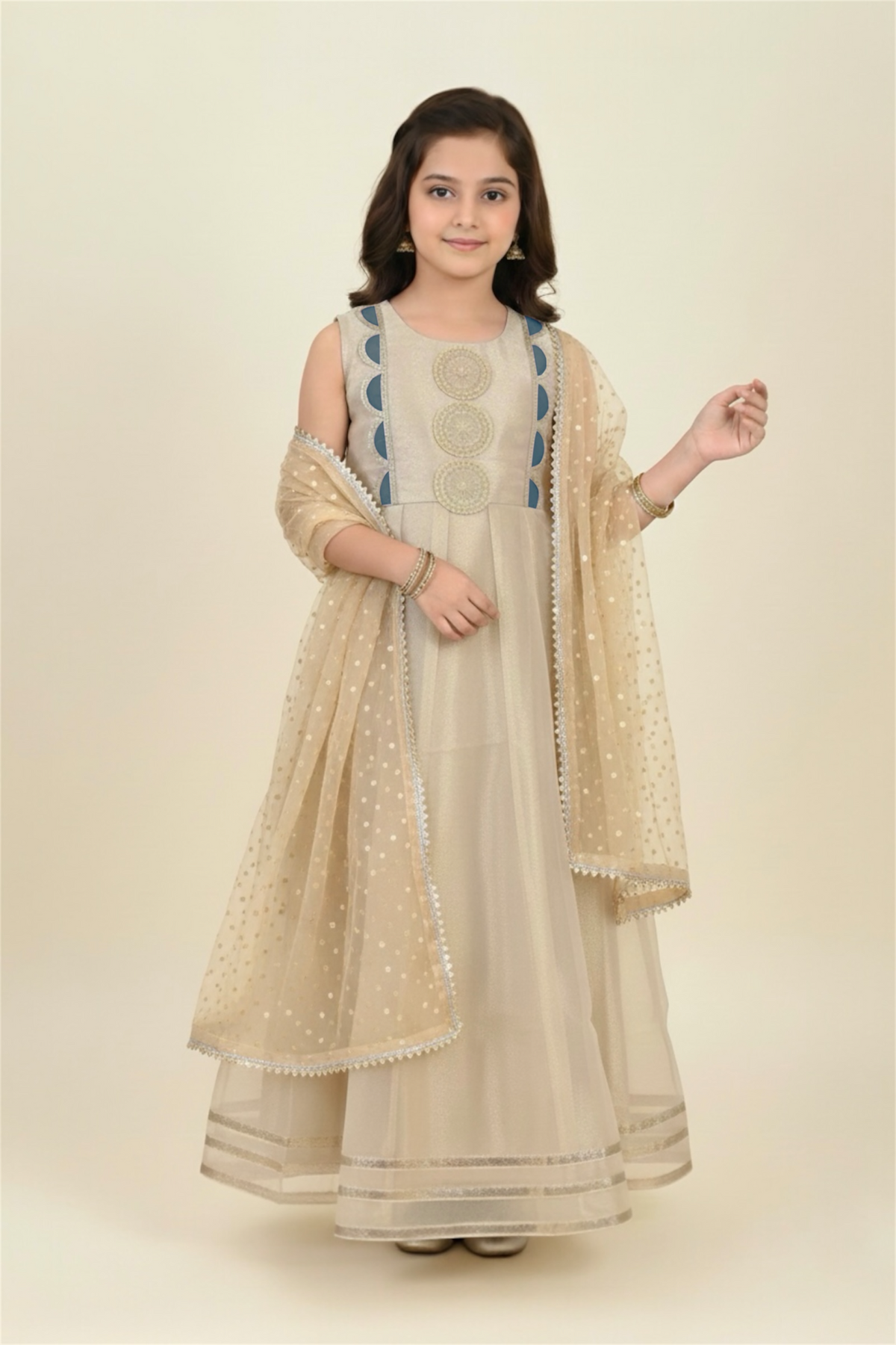 Fancy Organza Maxi With Dupatta (2 piece)