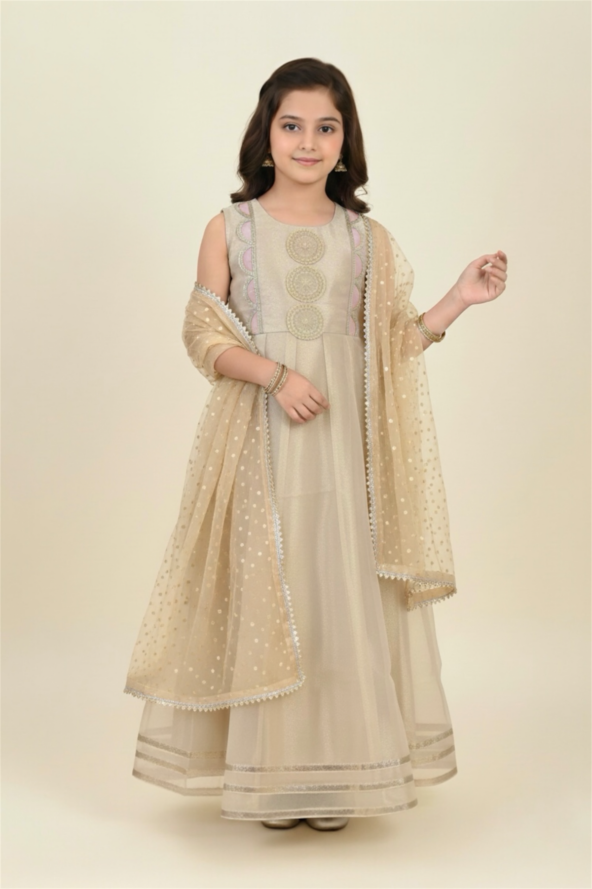 Fancy Organza Maxi With Dupatta (2 piece)