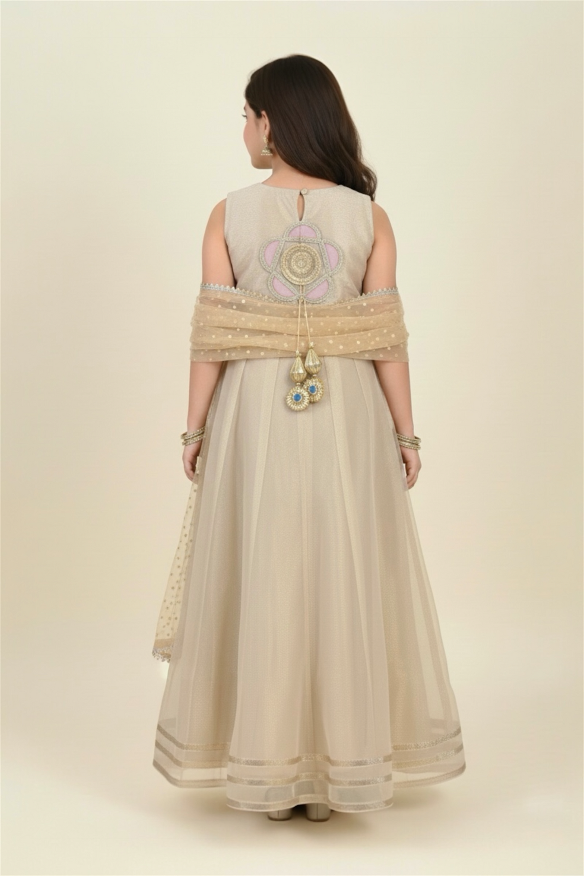 Fancy Organza Maxi With Dupatta (2 piece)