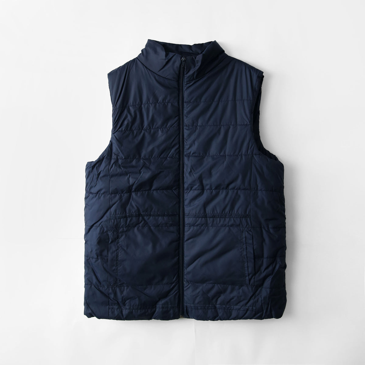 Exclusive Warm Puffer Sleeveless Blue Jacket For Men