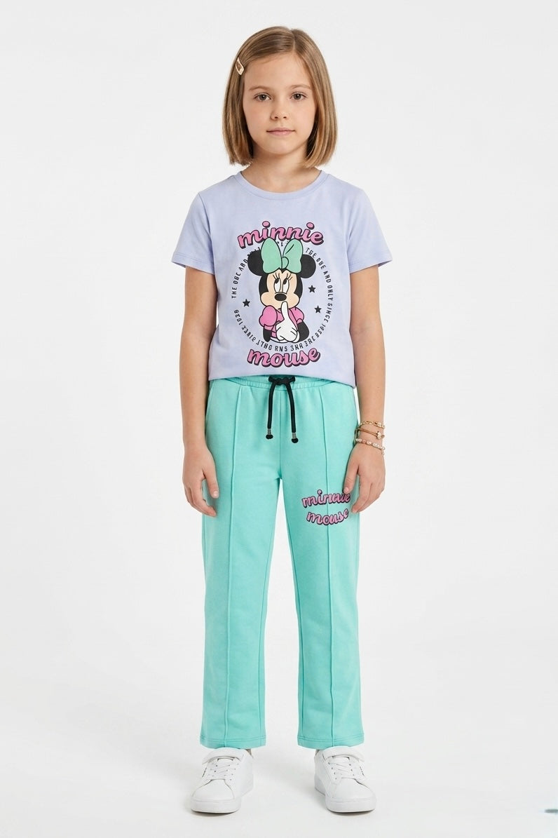 Girls Premium Quality Minnie Mouse" Printed Summer Suit