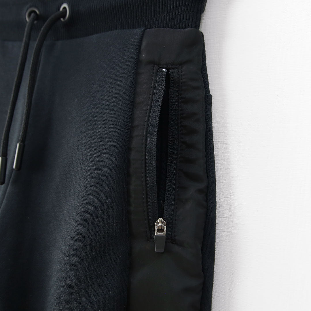 Boys Premium Quality Slim Fit Reflecting Tape Black Fleece Trouser