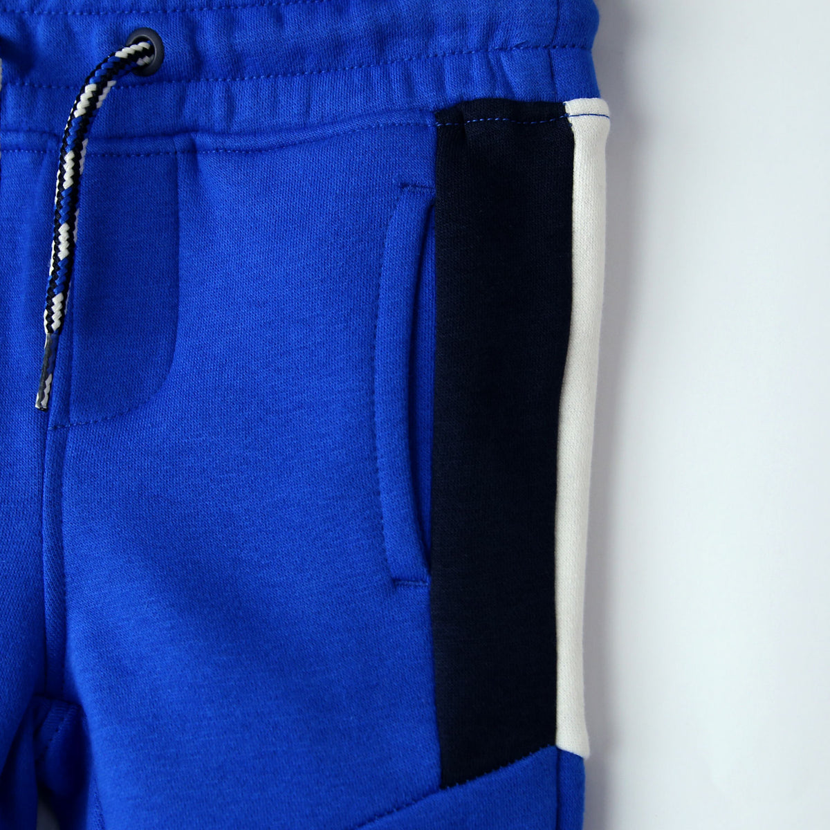 Premium Quality Slim Fit Cut &amp; Sew Blue Fleece Trouser For Kids