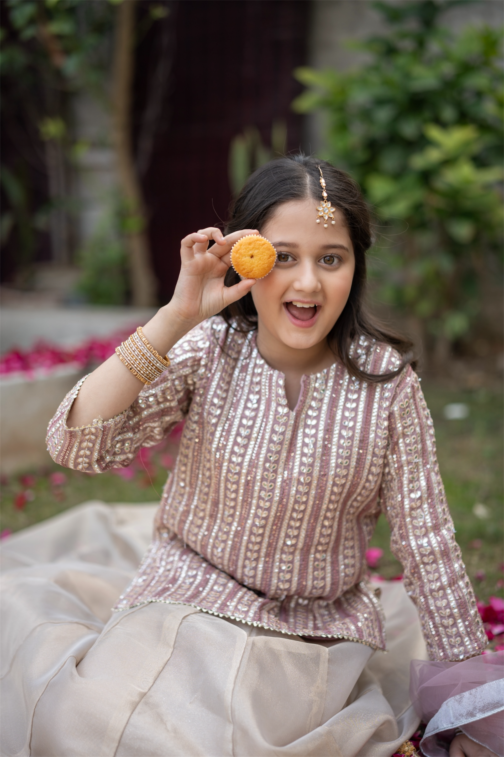 Fancy Choli With Organza Lehanga And Net Dupatta