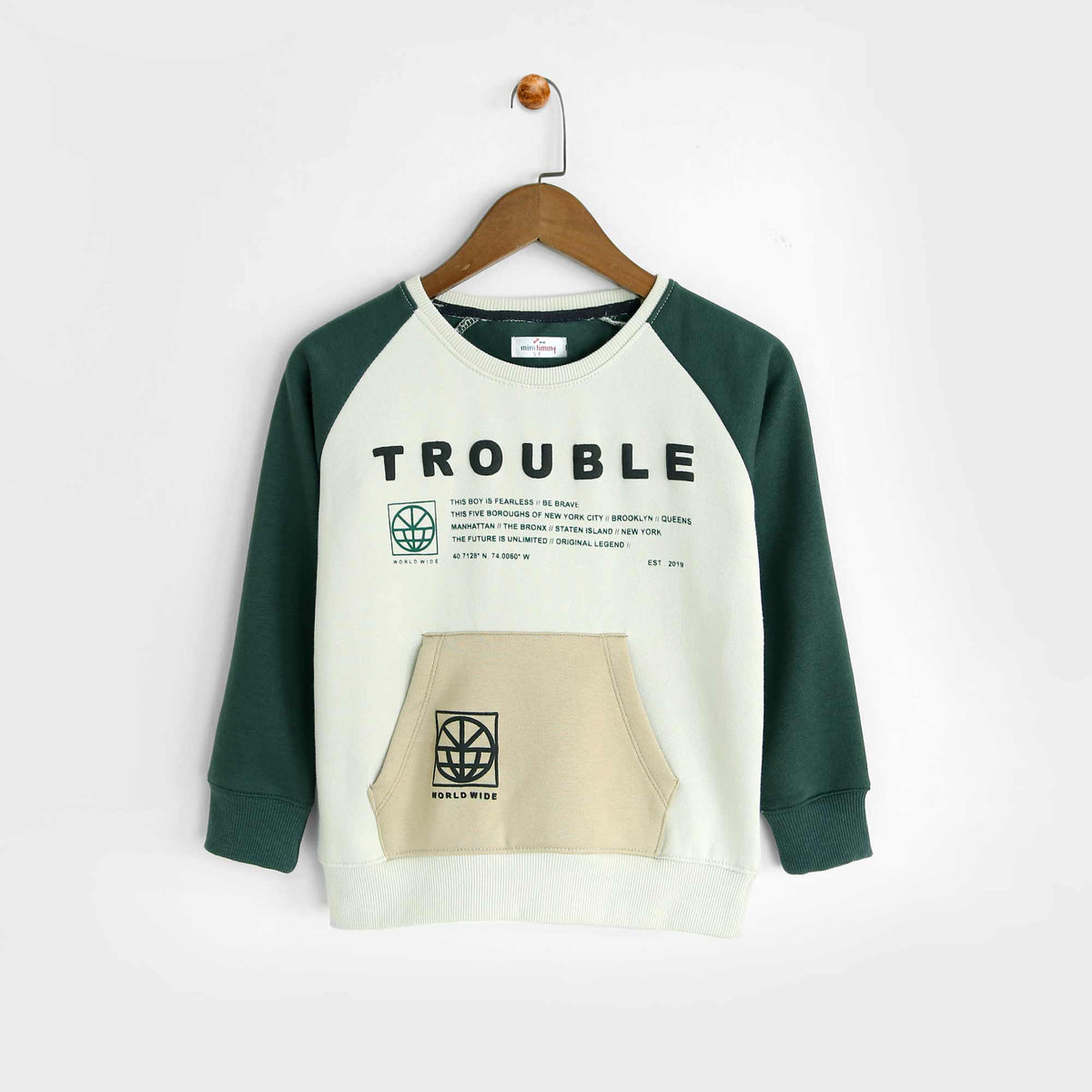 Boys Raglan Sleeve Graphic Fleece Sweatshirt - Brands River