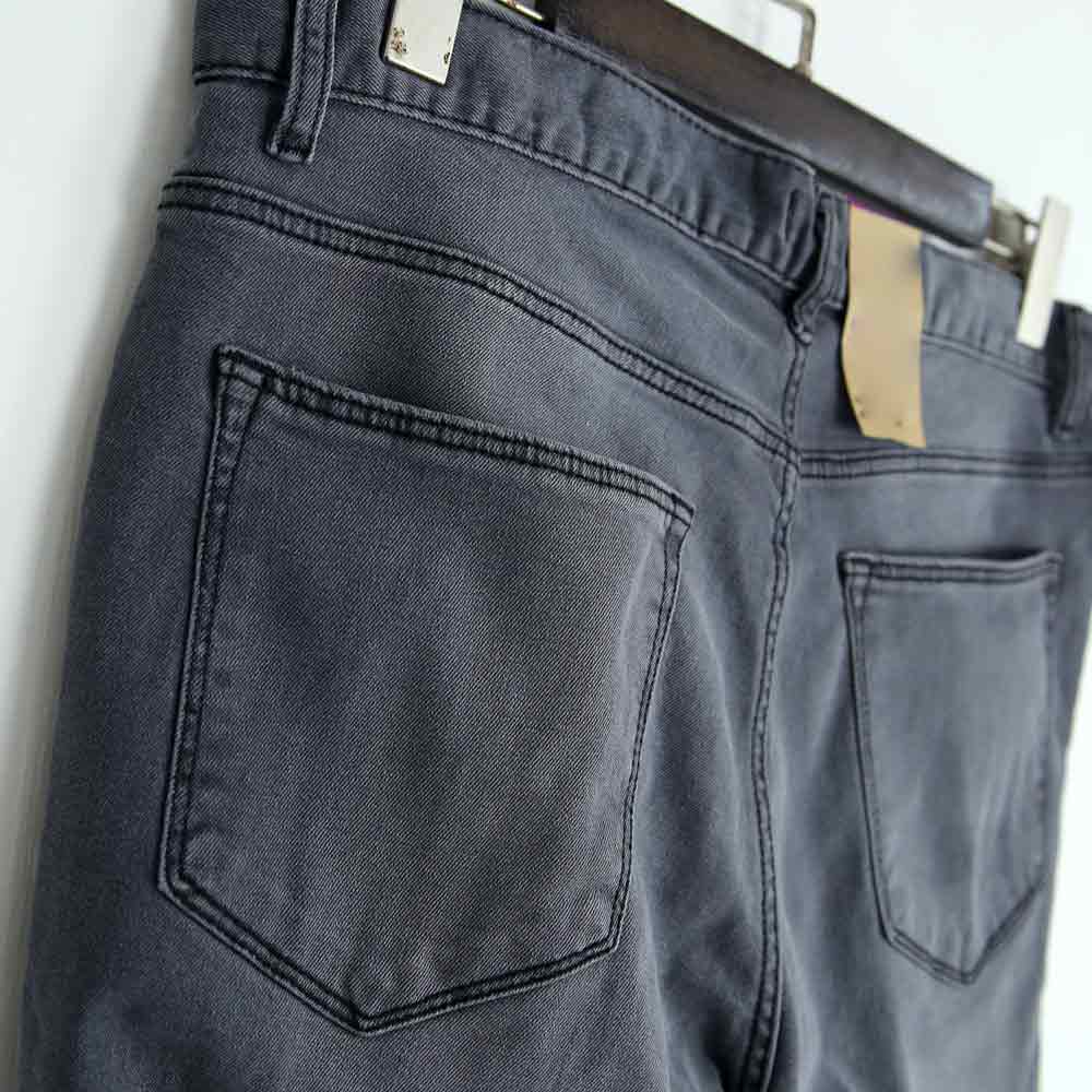 Grey &quot;Slim Fit&quot; Soft Cotton Stretch Jeans For Men